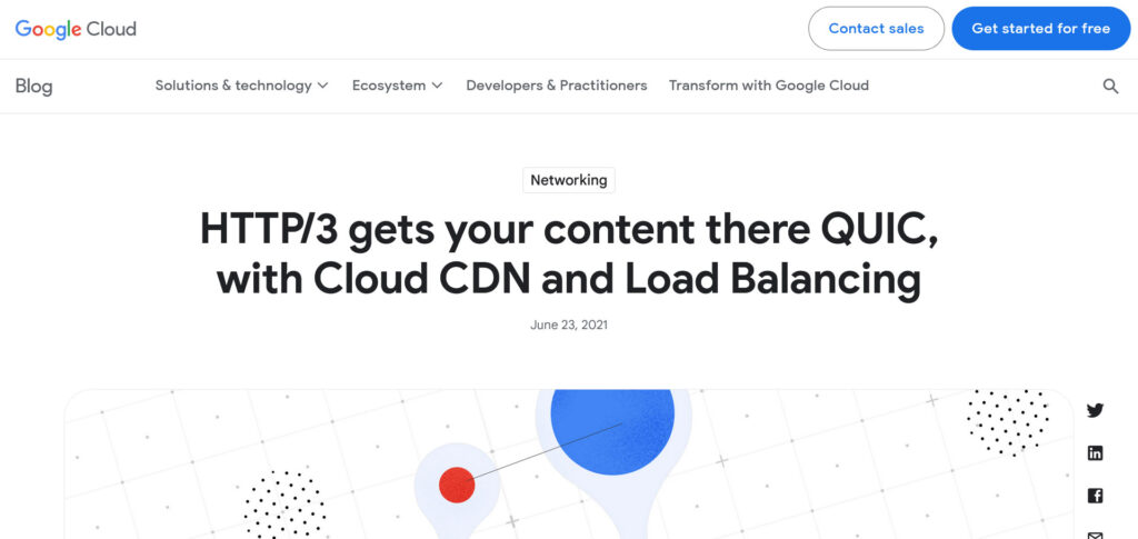 Google Cloud โดยใช้ http3