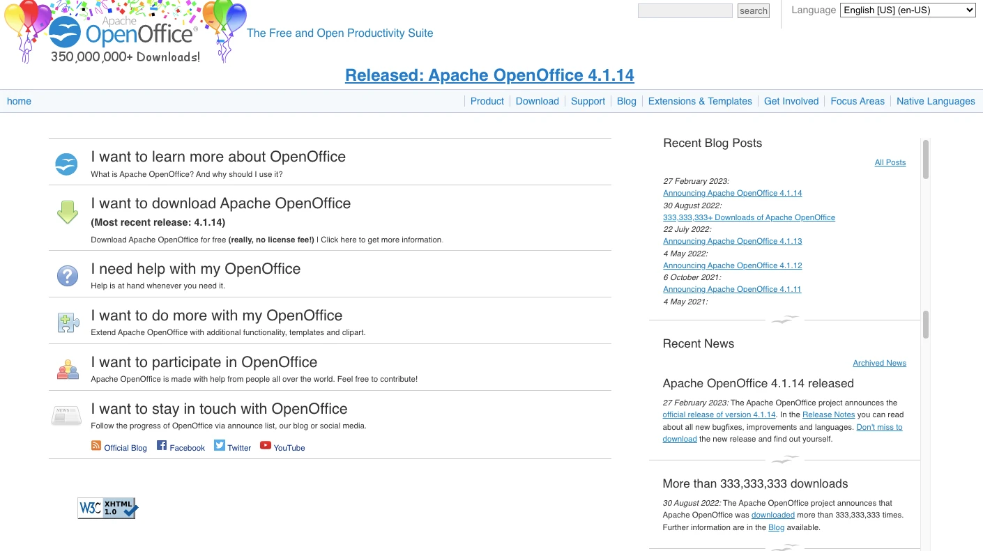 Apache OpenOffice est une alternative open source à Microsoft Office.