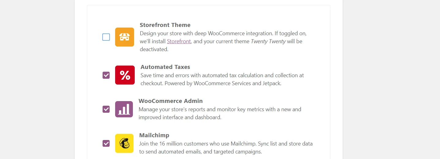 Comment configurer les extensions recommandées d'une boutique WooCommerce