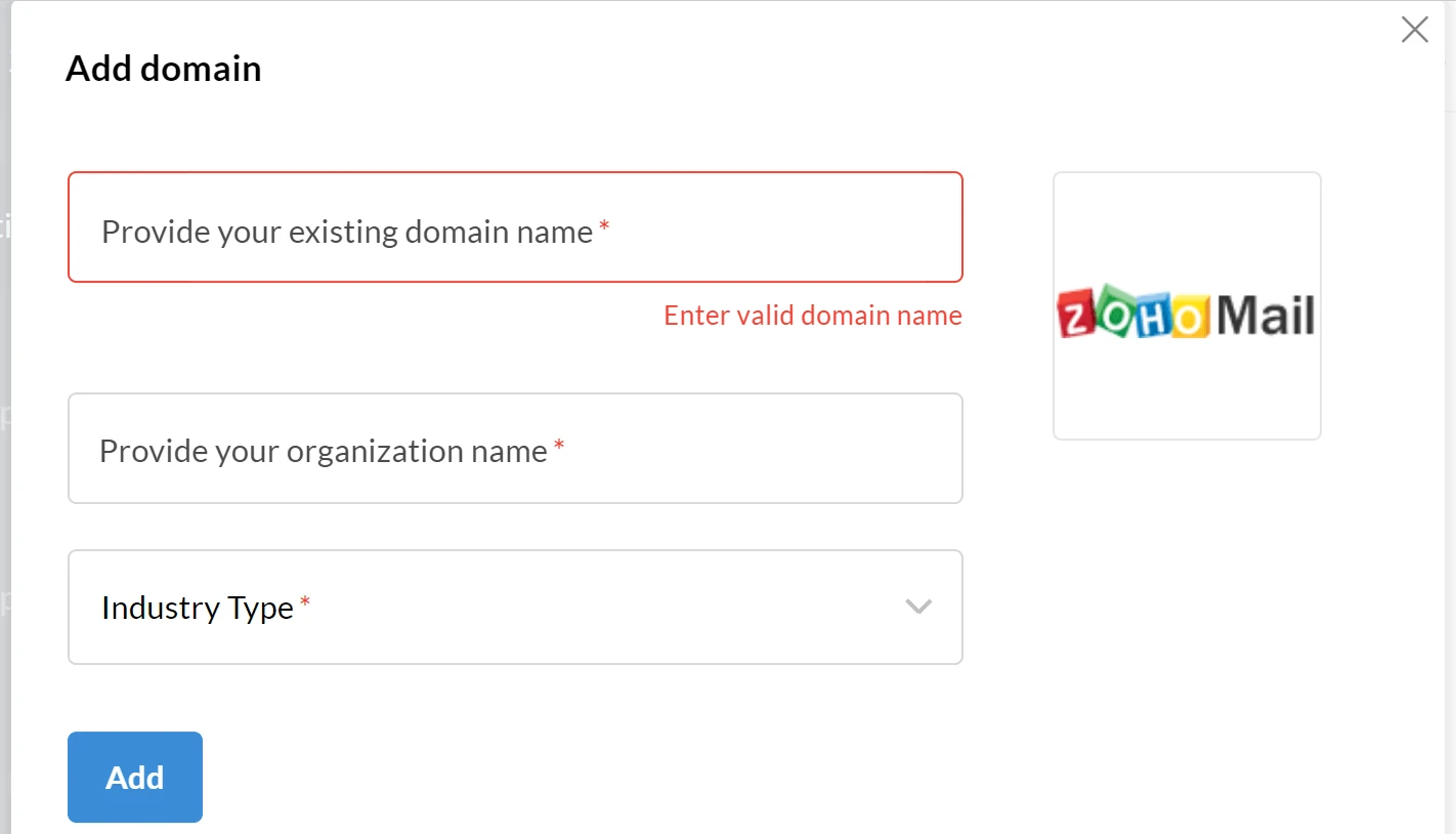 Menyiapkan domain email gratis dengan Zoho Mail.