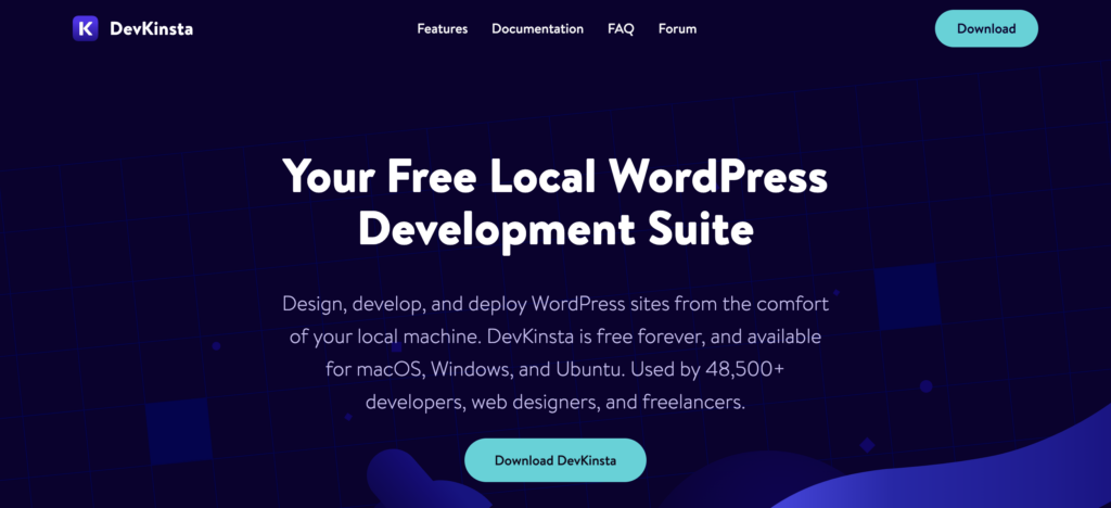 devKinsta ambiente de desenvolvimento WordPress local gratuito