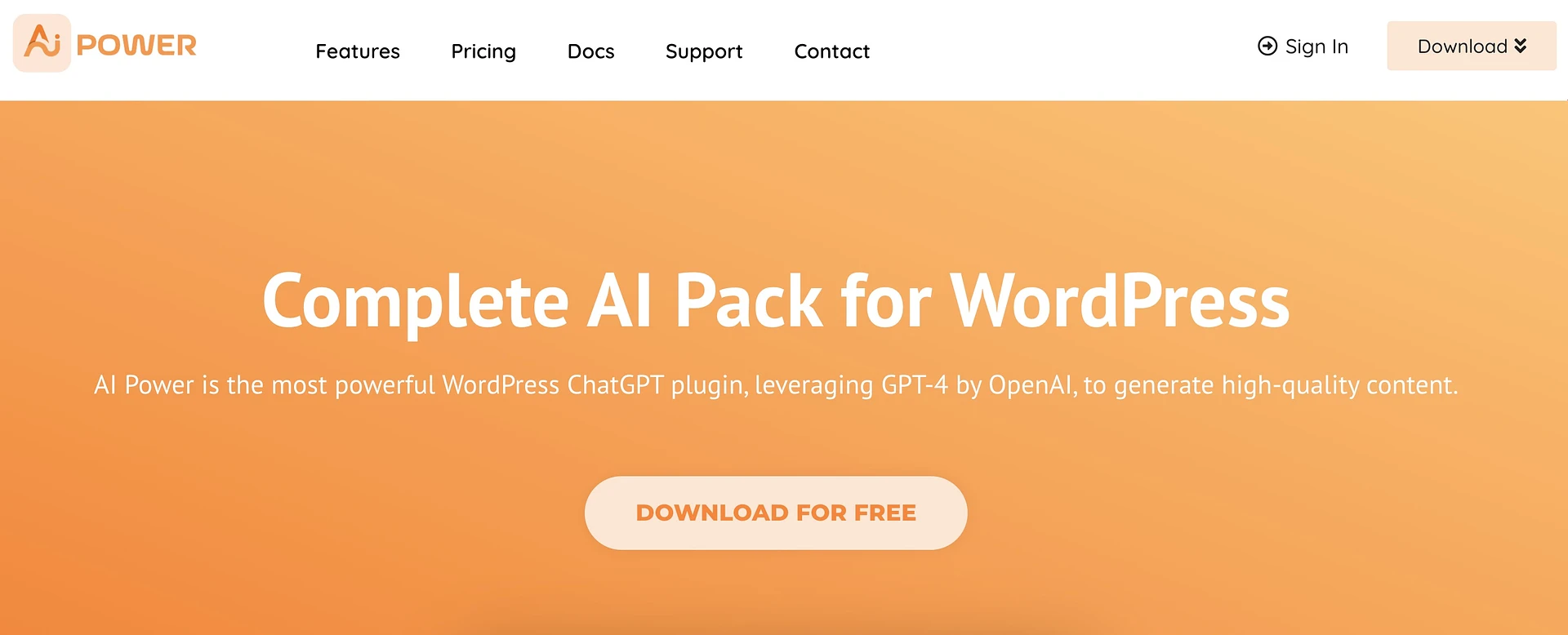 AI Power も、最高の WordPress AI チャットボット プラグインの 1 つです。