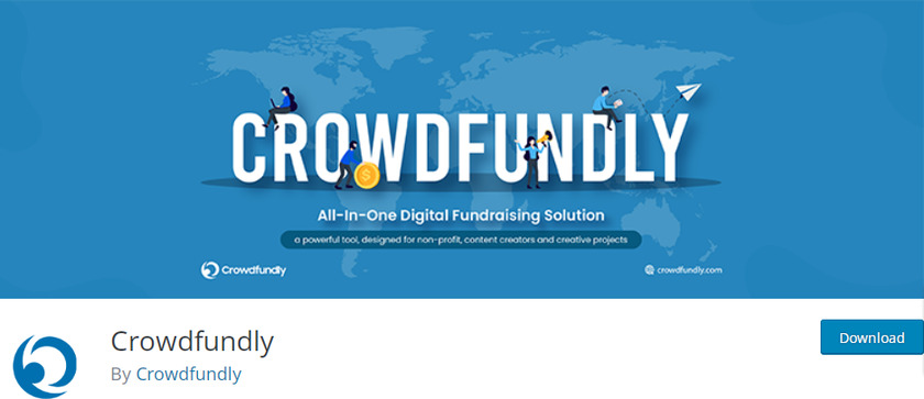 solução de arrecadação de fundos digital crowdfundly