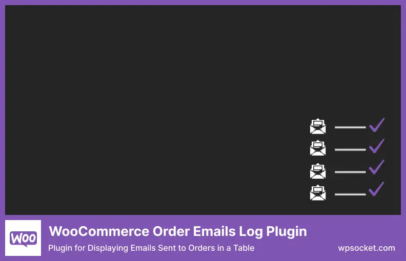 Plug-in de registro de e-mails de pedidos WooCommerce - plug-in para exibir e-mails enviados para pedidos em uma tabela