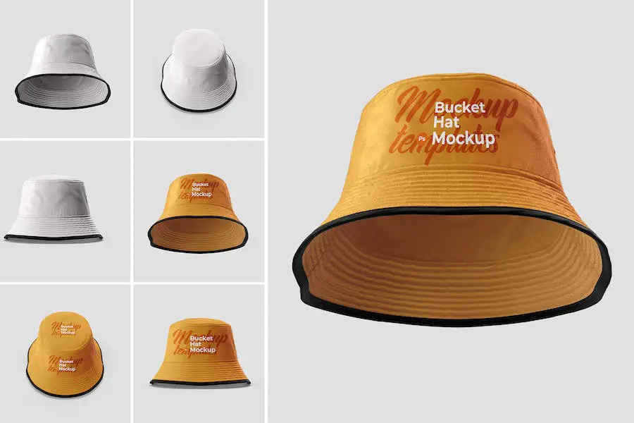 Mockup di cappello a secchiello -