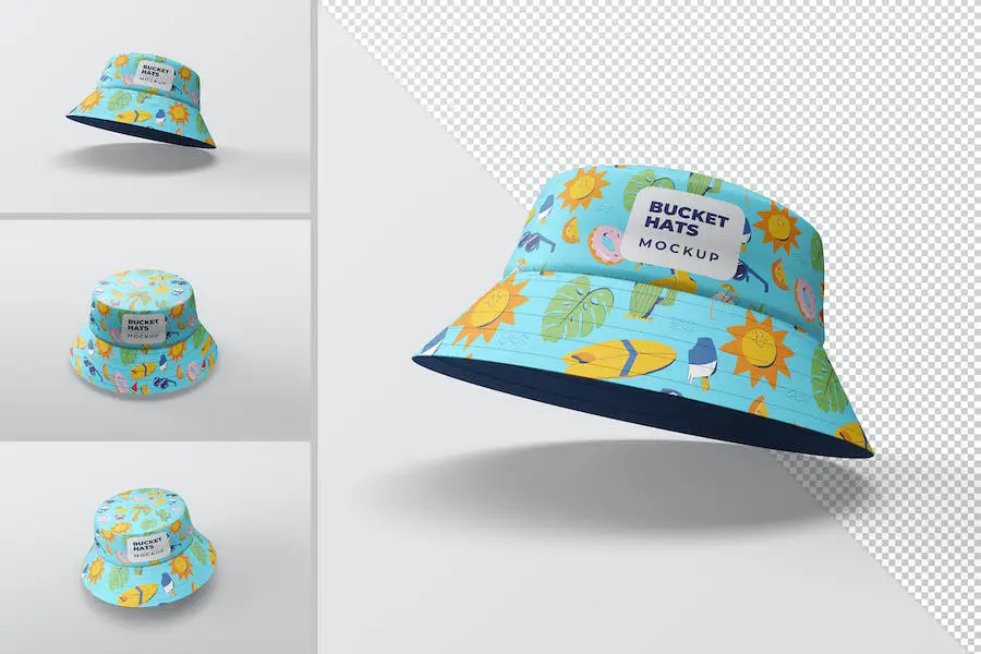 Mockup di cappello a secchiello -