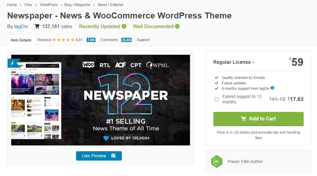 ธีมหนังสือพิมพ์ WordPress - ธีม WordPress ที่ตอบสนองได้ดีที่สุด