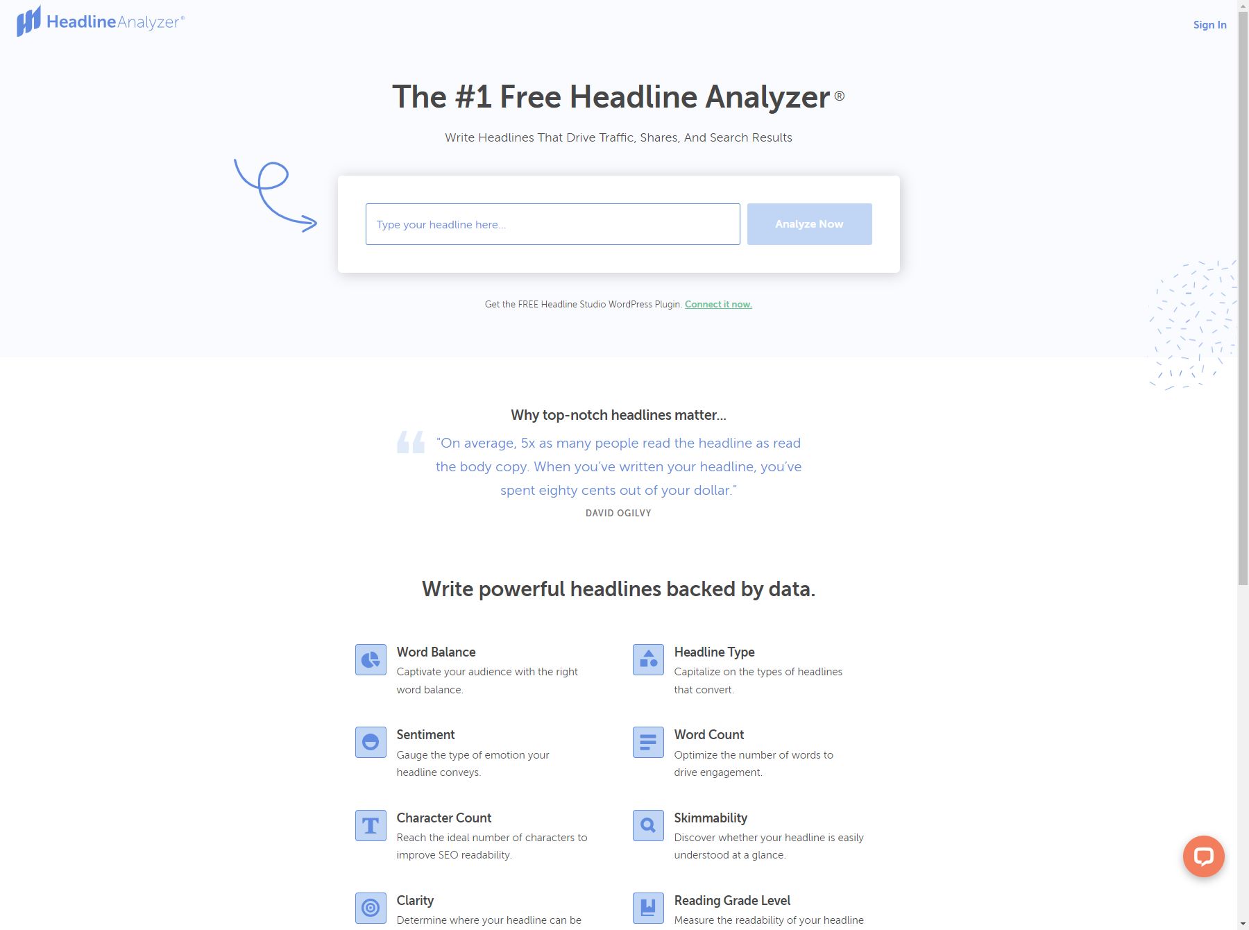 Outil de médias sociaux CoSchedule Headline Analyzer