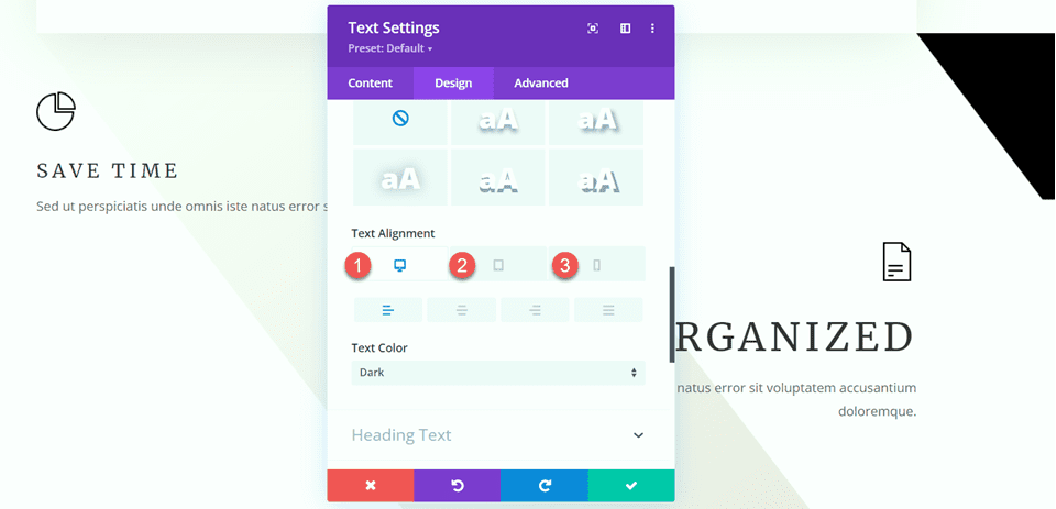 Divi Tasarım Metni Hizalamasında Denge Oluşturmak için Bölücü Modülünü Kullanın