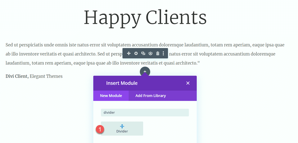 Divi Yeni Bölücü Tasarımında Denge Oluşturmak için Bölücü Modülünü Kullanın