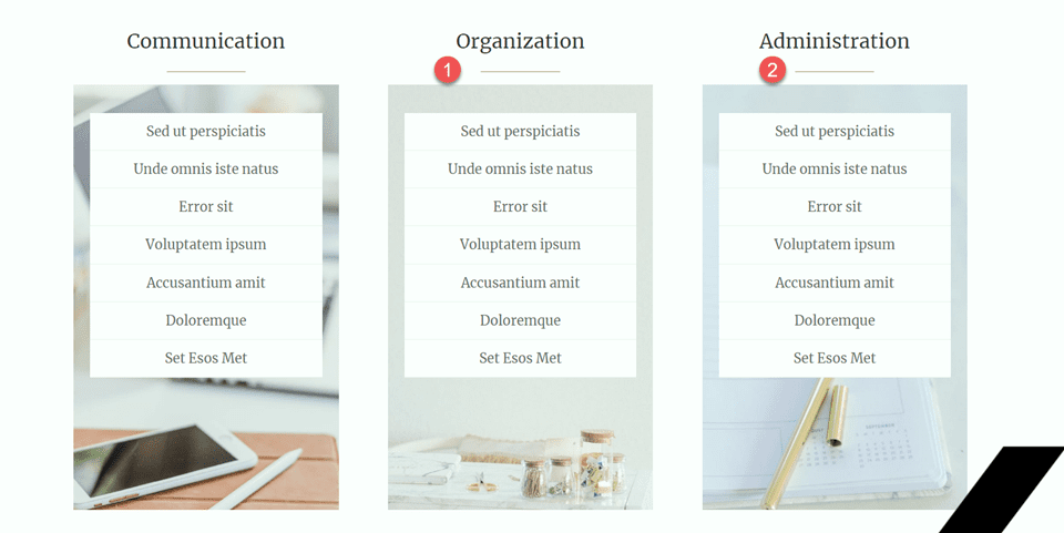 Divi utiliza el módulo divisor para crear equilibrio en el diseño de divisores duplicados