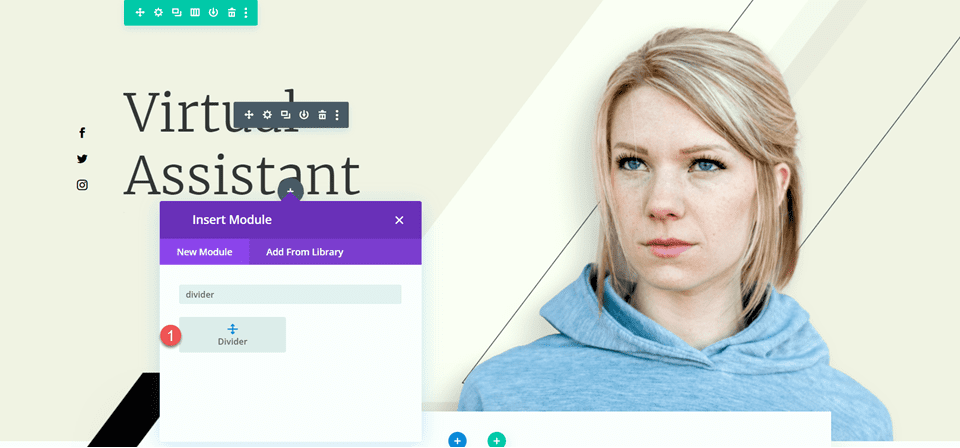 Divi Tasarımda Denge Oluşturmak için Bölücü Modülünü Kullanın Bölücü Ekle