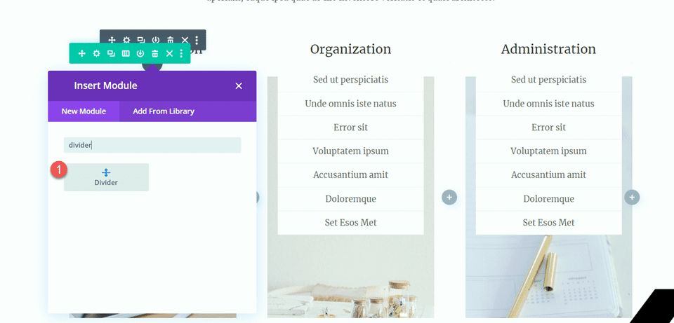 Divi Gunakan Modul Pembagi untuk Menciptakan Keseimbangan dalam Desain Tambahkan Pembagi
