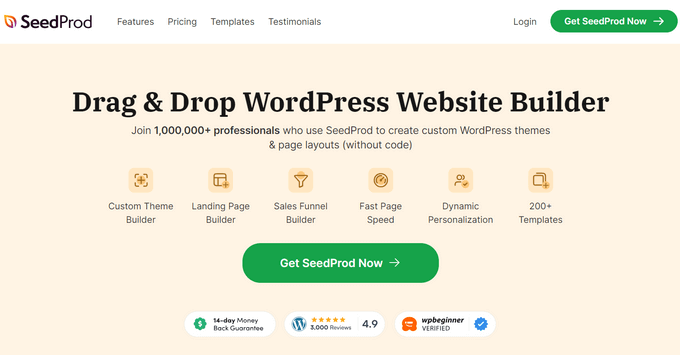 SeedProd WordPress Website Builder