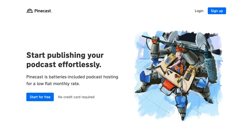 Pinecast è tra le migliori opzioni di hosting di podcast gratuite disponibili sul mercato.