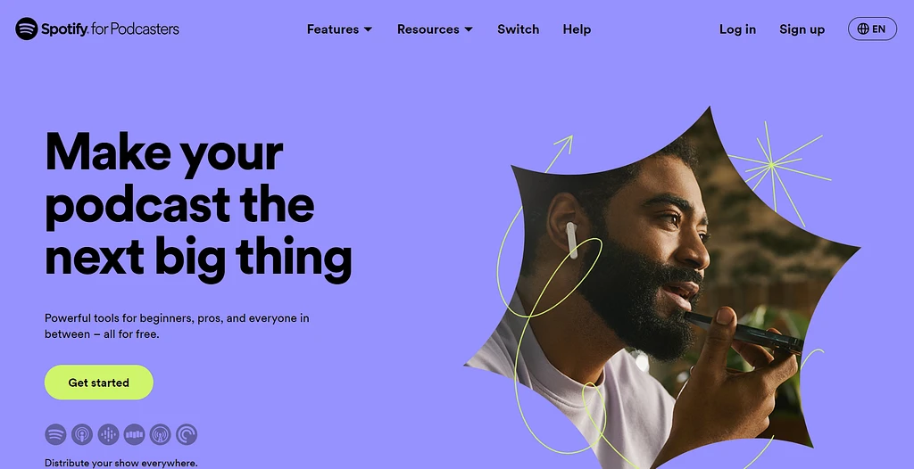 Spotify for Podcasters è una delle migliori soluzioni di hosting di podcast gratuite.