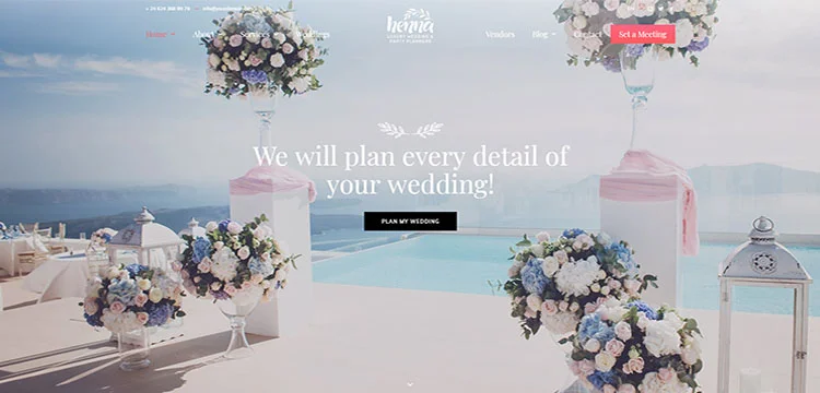 Henné - Tema WordPress per matrimoni