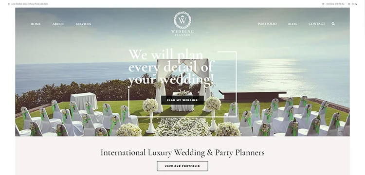 Wedding Planner - Tema di matrimonio reattivo