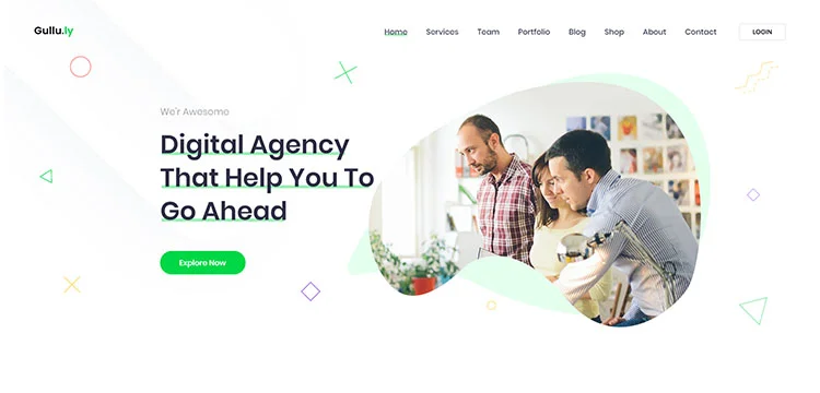 Gullu - Creative Digital Agency & ธีม WordPress อเนกประสงค์