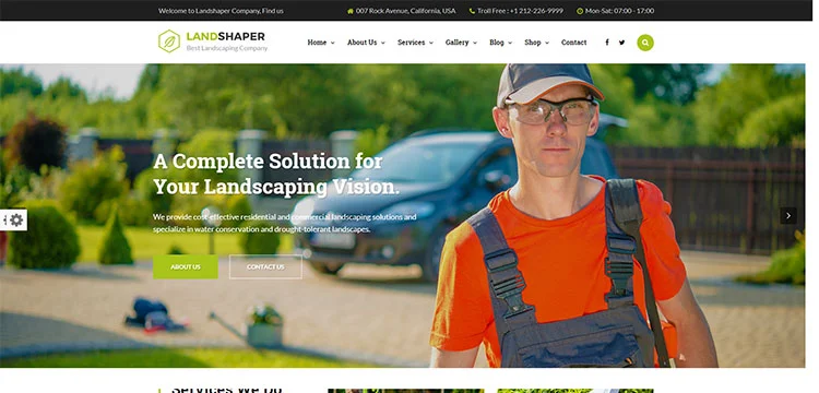 The Landshaper – WordPress-Theme für Garten-, Rasen- und Landschaftsbau