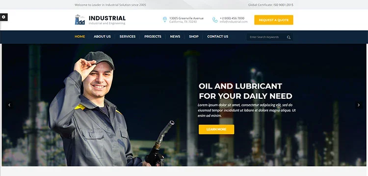 Industriell – Industrielles WordPress-Theme