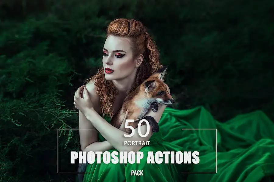 50 ações de retrato no Photoshop -