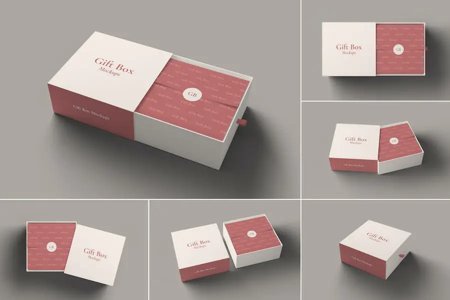 Mockup di scatole regalo -