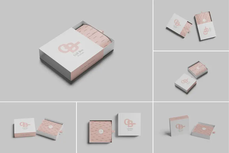 Mockup di scatole regalo -