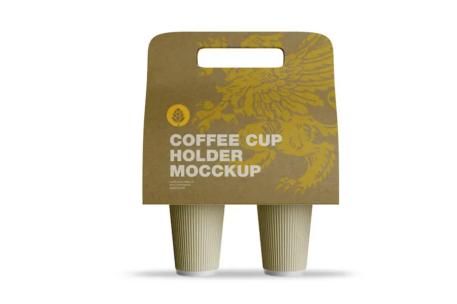 Mockup di porta tazze di caffè -