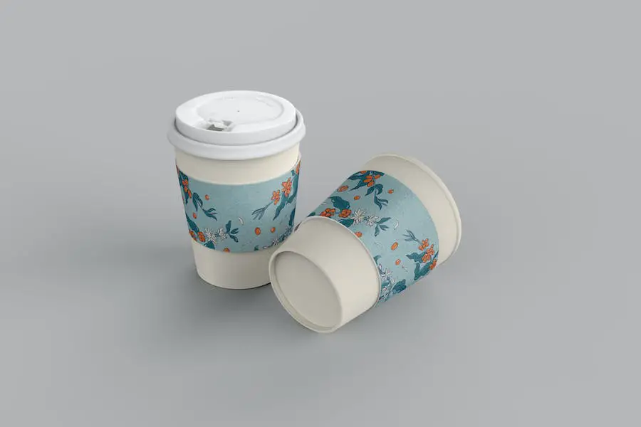 Mockup di supporto per tazza di caffè -