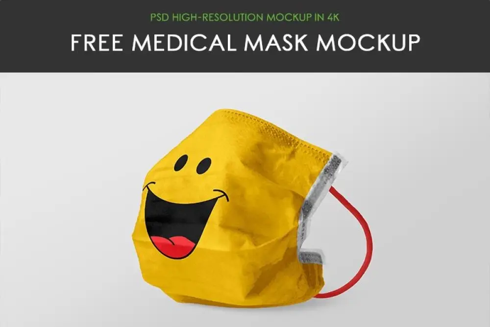 Ücretsiz Tıbbi Maske Maketi -