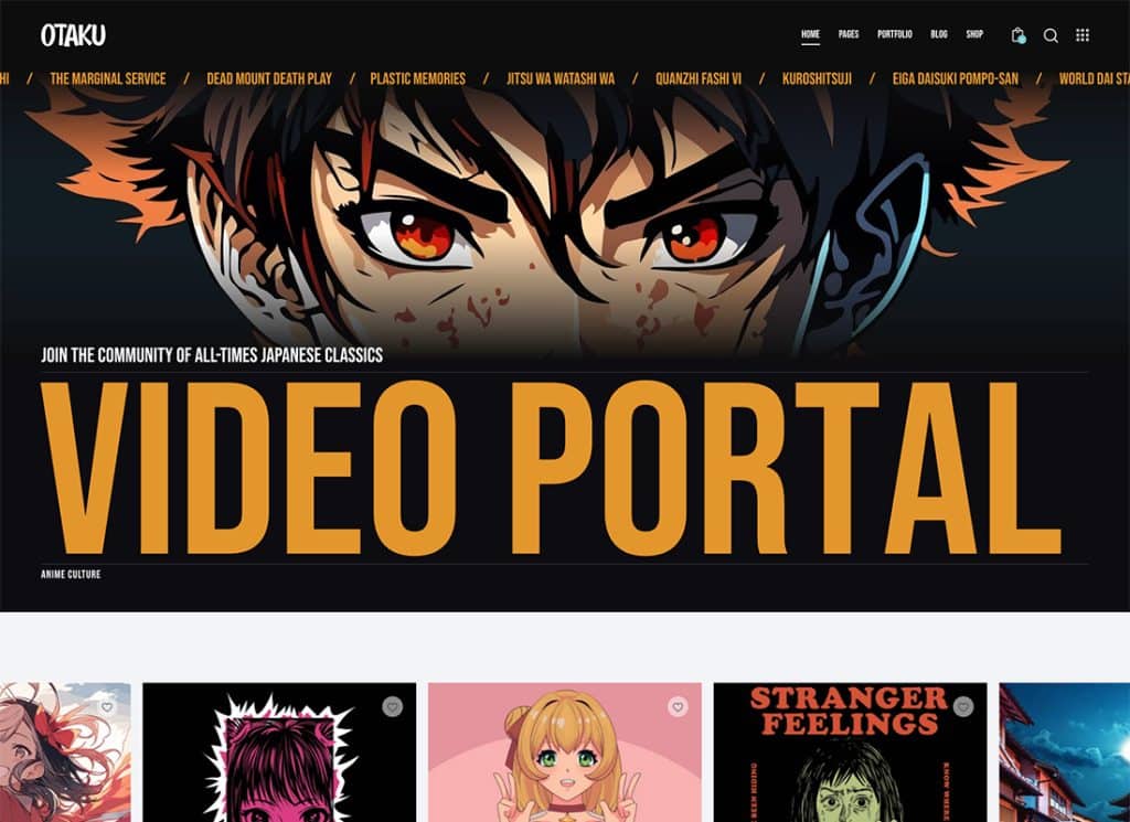 Otaku: tema WordPress per anime, manga e K-Pop