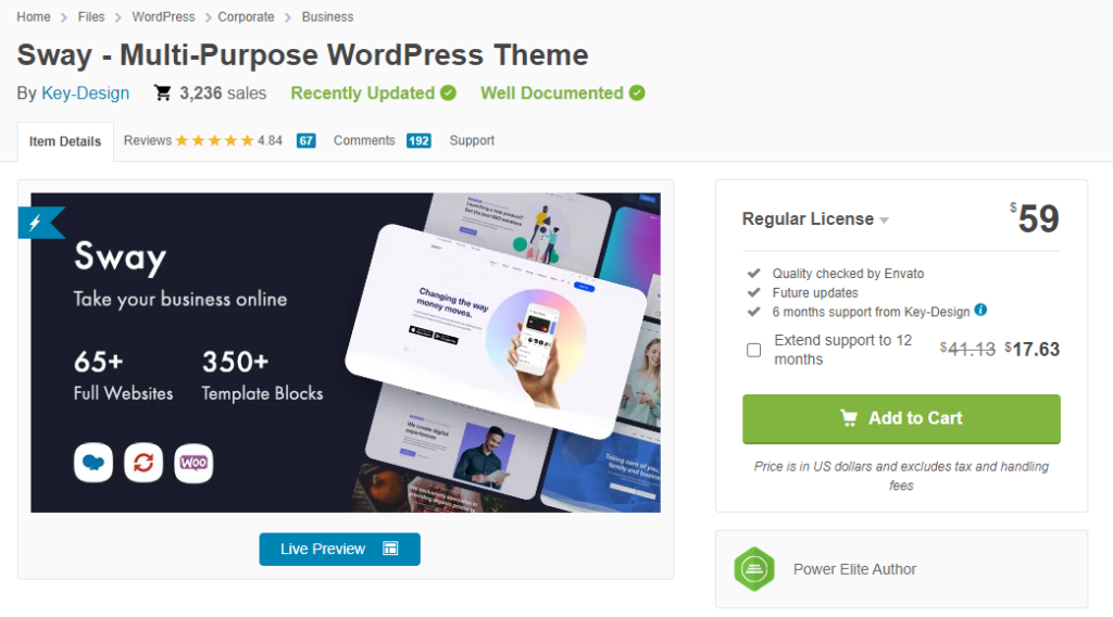 Тема Sway WordPress — свадебные темы WordPress