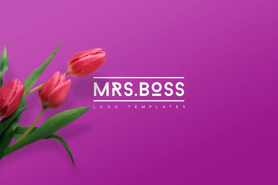 Plantillas de logotipos de Mrs.Boss -