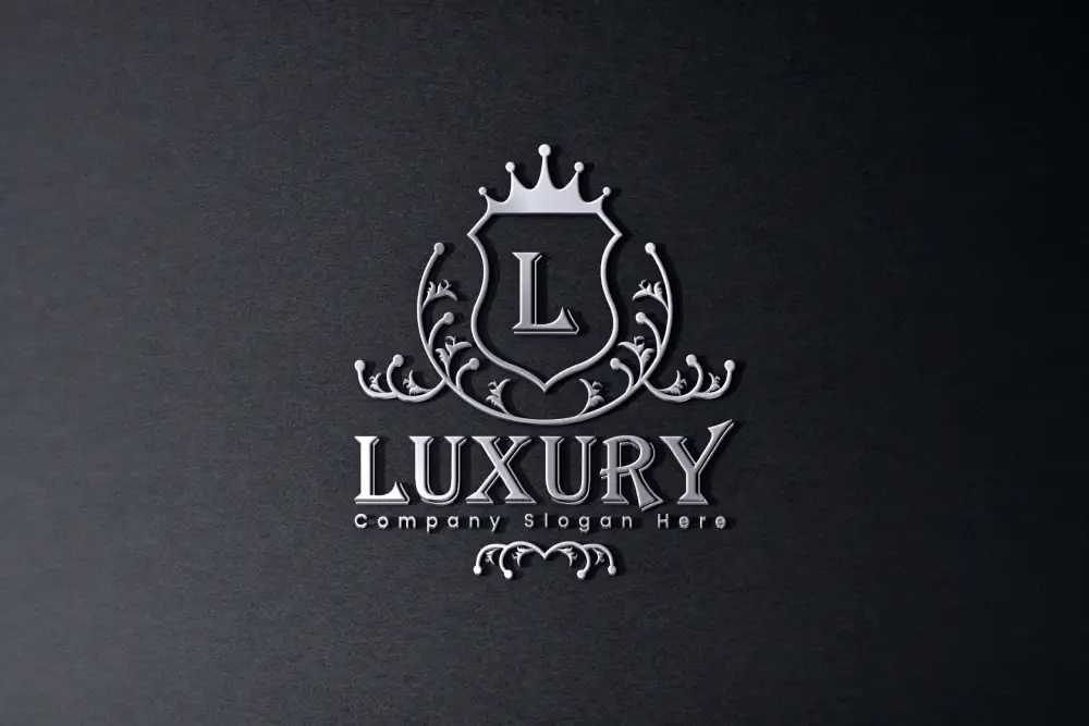 Plantilla de logotipo de lujo con letras -