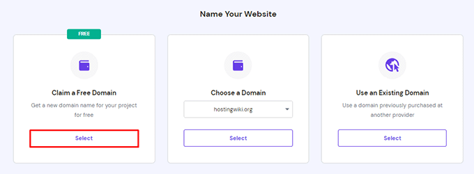 Claim free domain