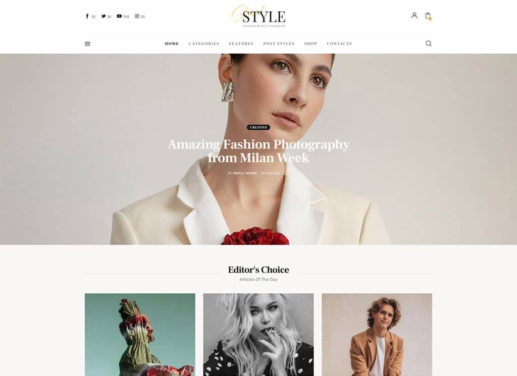 Street Style – Persönliches Blog-WordPress-Theme für Mode und Lifestyle