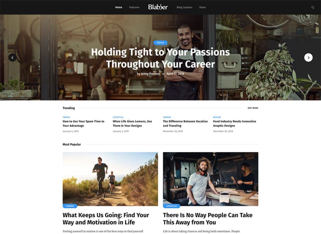 Blabber - All-in-One Elementor Blog & News Magazine Tema WordPress