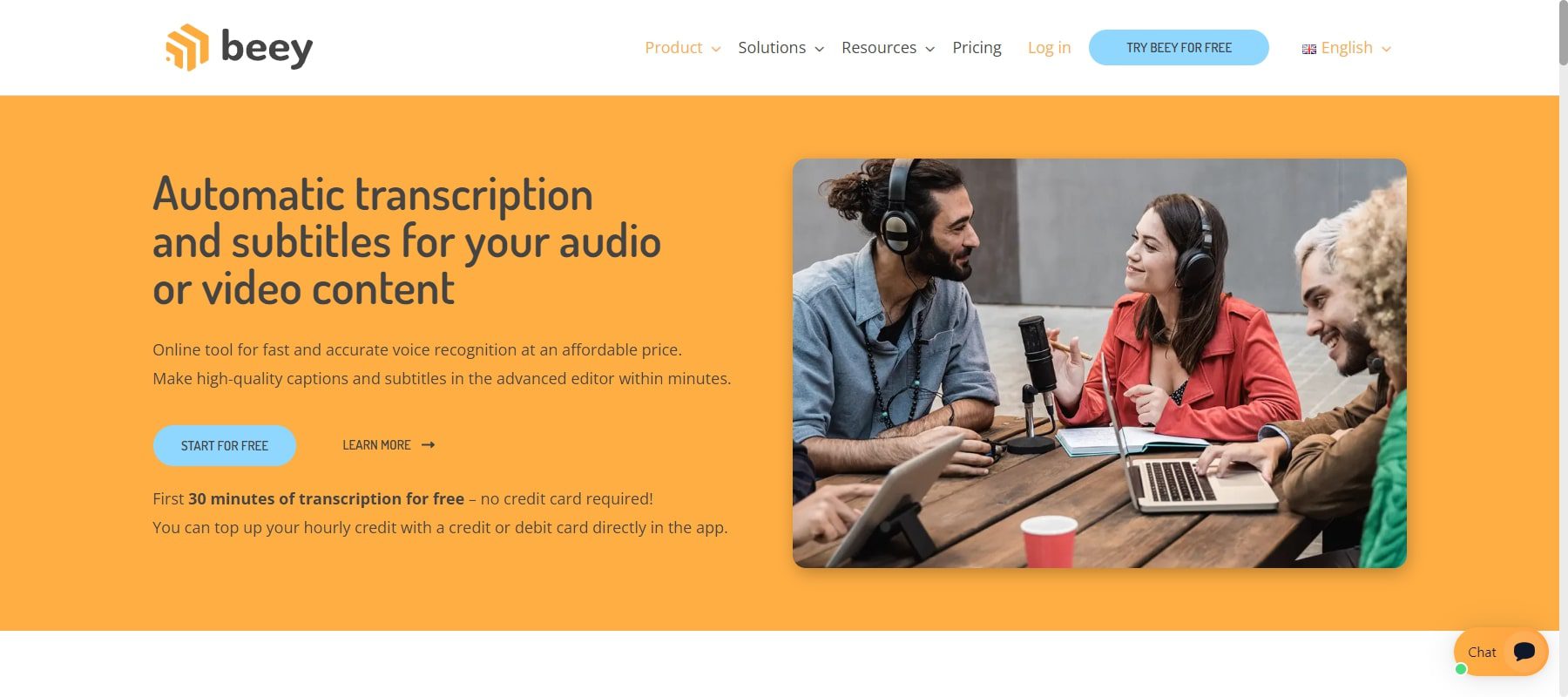 Outils de transcription Beey AI