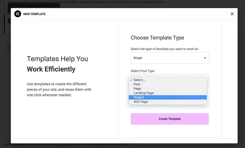 Mendesain templat jenis posting khusus untuk portofolio saya dengan Elementor - Sumber: Elementor