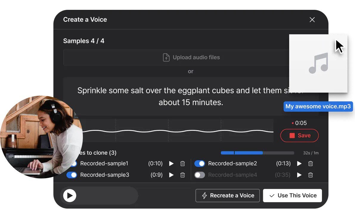 Tehnologia Lovo AI Voice Cloner