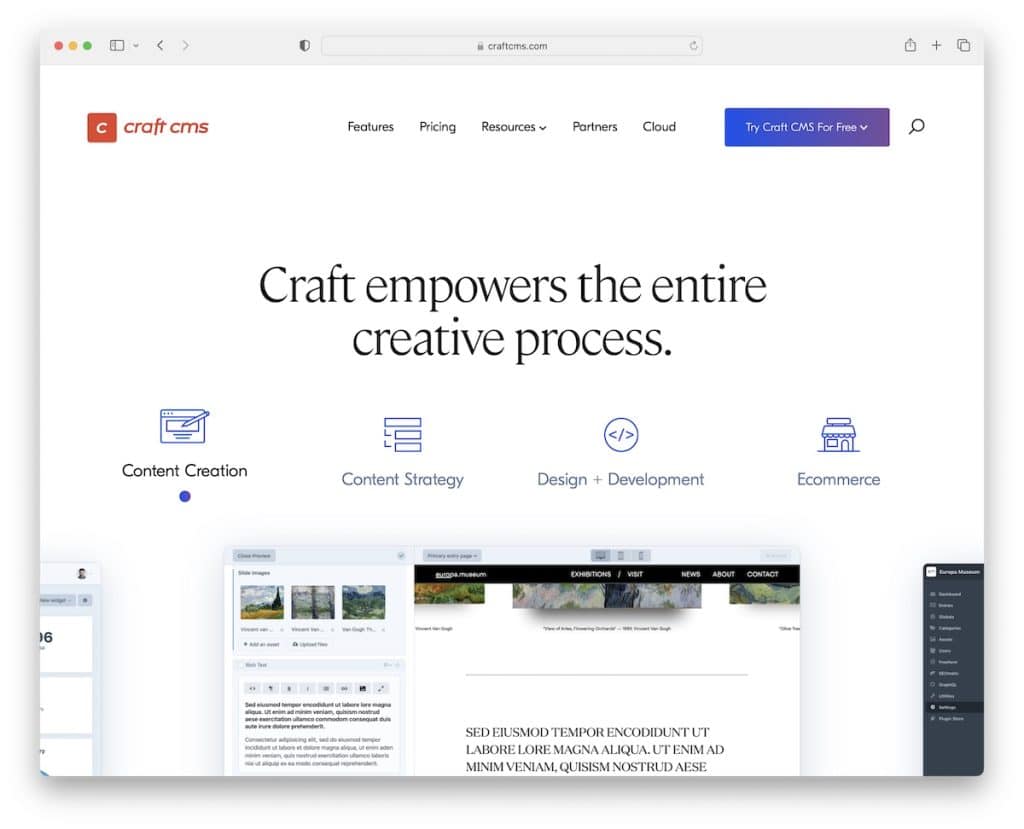 craft open source cms