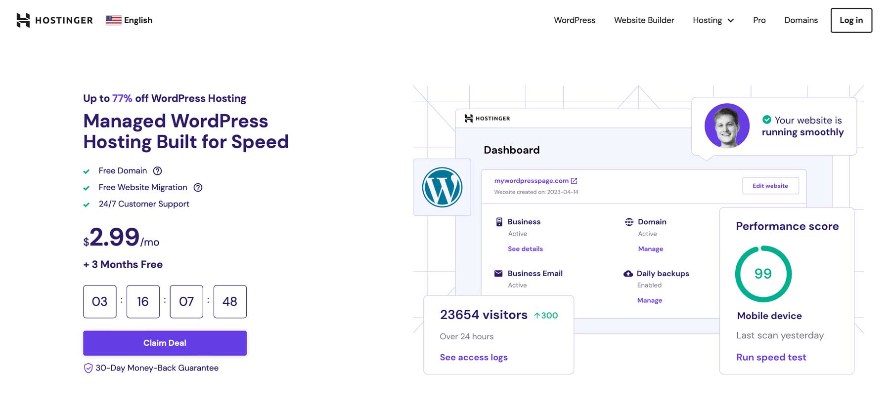 Hostinger AI Costruttore di siti Web WordPress