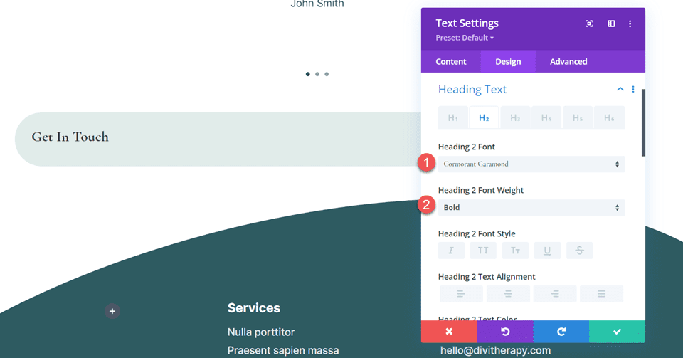 Divi Sertakan Beberapa Alamat Email Dalam Font Modul Formulir Kontak