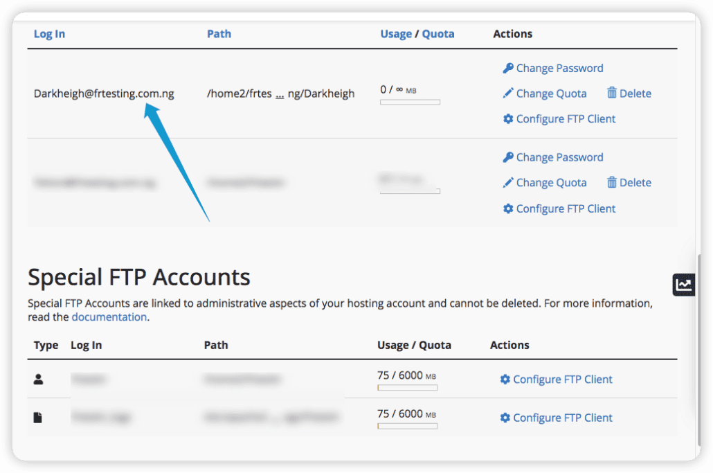 FTP-Konto hacken