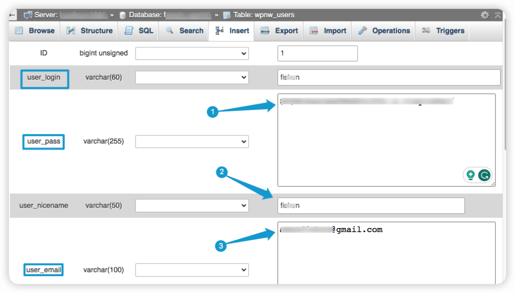 restablecer la contraseña de WordPress phpmyadmin - WordPress pirateado