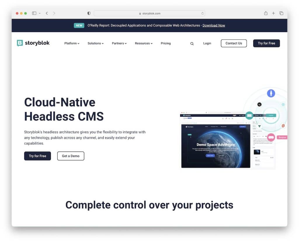 Storyblok 最佳 React CMS