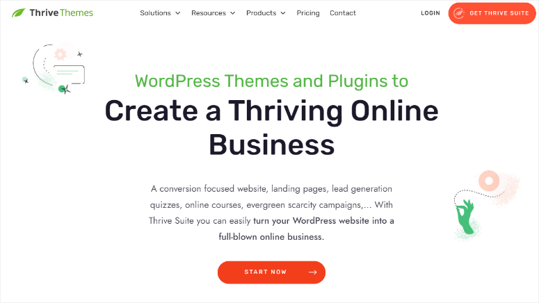 thrivethemes homepage