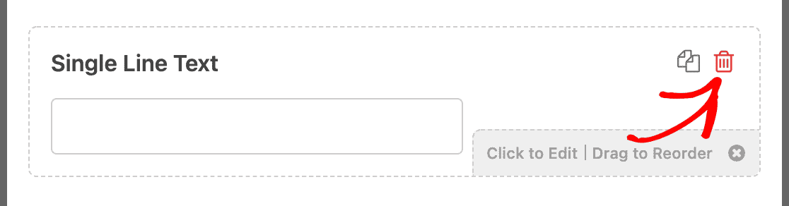 Deleting a Single Line Text field