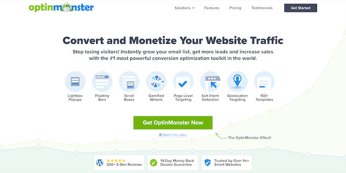 The OptinMonster conversion optimization plugin